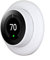 Silicone Wall Plate Cover for Google Nest Learning Thermostat 1st/2nd/3rd Bracket Mount | Easy Installation | Fingerprint Resistant | Elegant Design (White)