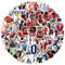 100 Bögen mit Aufklebern Berühmter Fußballstars, Wasserfeste Vinyl Sticker für Laptops Gepäck, Helme, Skateboards, Computer, Tassen, Fahrräder, Spielzeug, Tischplatten usw