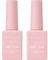 Makartt No Wipe Base and Top Coat Kit 2pcs 8ml Soak Off Nail Gel Base Top Coat Polish Manicure Pedicure Set
