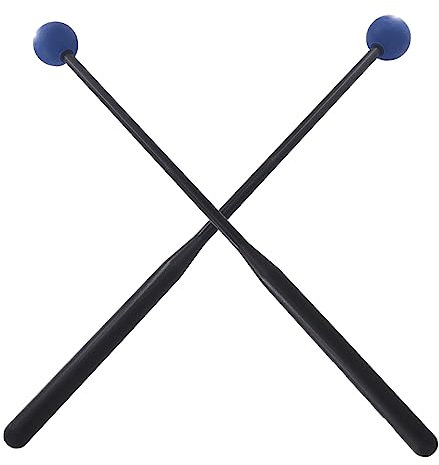 1 Paar Marimba-Schlägel-Set mit Griff, Gummiball, Drumstick, Percussion-Instrument, Zubehör für Anfänger, Training, Musiker-Werkzeuge