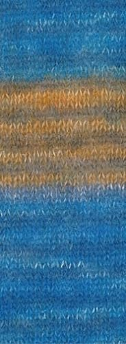 LANA GROSSA Silkhair Print | Feines Lace-Garn aus Superkid Mohair mit Seide | Handstrickgarn aus 70% Mohair (Superkid) & 30% Seide | 25g Wolle zum Stricken & Häkeln | 210m Garn FB 430