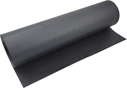 Rouleau de papier kraft noir de 30 cm de large et recyclable respectueux de l'environnement