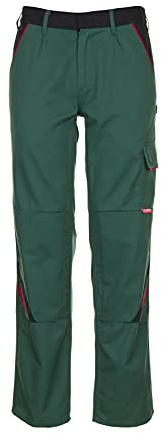 Planam 2325062 Herren Highline Bundhose, schwarz rot, Größe 62