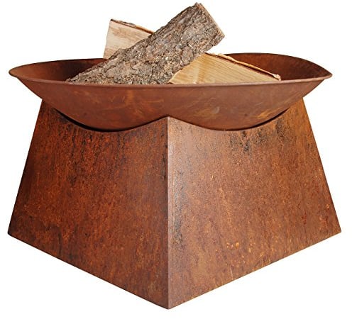 Jet-Line® | Feuerschale rostoptik | Feuerstelle Pueblo | Feuerschale Rost Optik | Firebowl Rostbraun | Ø 58 cm x 32 cm hoch | Feuerkorb Feuer | Feuerschale Garten | Event Garten deko | Feuertonne