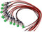DONJON Momentanen Druckschalter,12V Mini Drücken Taster Druckknöpfe mit 20AWG Draht,SPST ON/OFF für Auto,PC,Tischlampe,green(10Pcs)