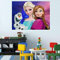 CSCH Wandtattoo Riesige Eis und Schnee Wandaufkleber Kinder Kunst Wandtattoo Abziehbares Dekor Elsa Anna