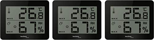 Technoline WS 9450 3er Set digitales Thermometer Hygrometer Thermo Hygro Wohlfühl-Indicator 3er Set