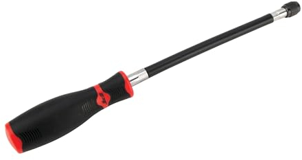 Performance Tool W30979 12-Inch Flexible Screwdriver - 1/4-Inch Drive Quick Release Bit Holder Head - Strong and Flexible Shaft - Allows for Access to Tight and Confined Spaces