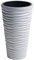 URBNLIVING New Large Side Tall Sand Effect Flower Plant Pot Indoor Outdoor Garden Patio Planters (White, 2)