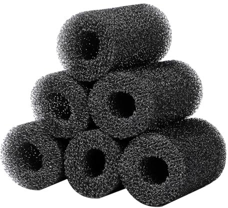 AQUANEAT 6er-Pack Vorfilterschwamm für Aquarium, Garnelen, Braten, Aquarium, 2,5 cm Aufnahme, Ersatz-Schaumstoffabdeckung