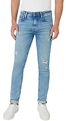 Pepe Jeans Herren Finsbury Jeans, Blue (Denim-VT5), 34W / 32L