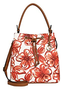 L. CREDI Handtasche Jasmin mit Label-Applikationen Damen