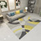 DJHWWD Teppich Klein grau Gaming Teppich tepiche für Wohnzimmer Wohnzimmer Modernes Minimalistisches Helles Luxusschlafzimmer 50x80cm teppichmatte flickenteppich waschbar