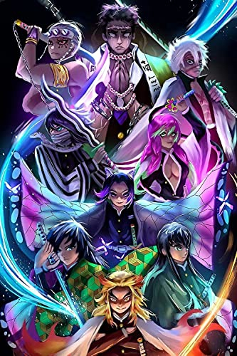 Puzzle 1000 Teile - Demon Slayer Manga - 1000 Piece Puzzle for Adults and Children from 14 Years - Impossible Puzzle 75 x 50 cm