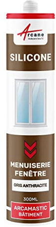 Mastice Silicone per finestre e serramenti: ARCAMASTIC BATIMENT - Grigio Antracite - RAL 7016 - ARCANE INDUSTRIES