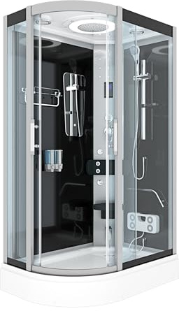 AcquaVapore Dampfdusche Sauna Dusche Duschkabine D60-73T2L-EC 120x80 cm mit 2K Scheiben Versiegelung