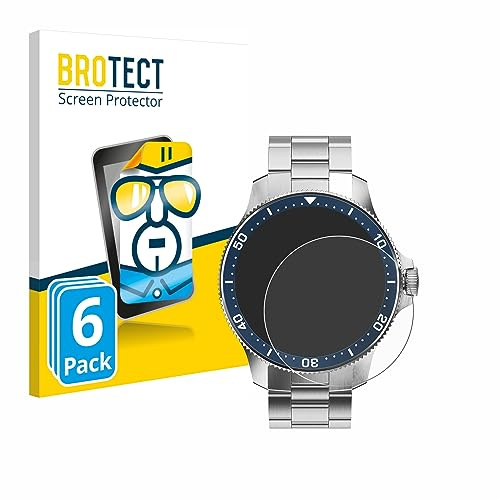 BROTECT (6 Stück Schutzfolie für Withings ScanWatch Horizon (43 mm) Displayschutz Folie Made in Germany, Ultra-Klar