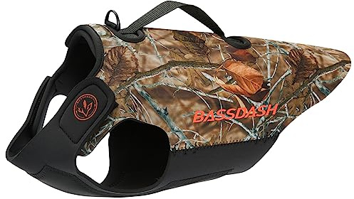 BASSDASH Jagdweste für Hunde, Neopren, verstellbar, wasserdicht, Brustschutz