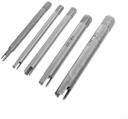 Lot de 5 extracteurs de tarauds cassés, extracteur de vis à tête cassée, extracteur de robinet en acier allié