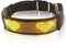 LED-Hundehalsband, Wiederaufladbares, Leuchtendes Sicherheitshalsband für Hunde, über Bluetooth Programmierbar, APP-gesteuert, Personalisierter Text und Grafiken (Gelb)