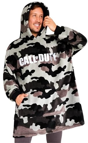 Call of Duty Hoodie Decke Herren Teenager, Oversize Fleece Hoodie Herren Camouflage - Gaming Geschenke für Männer