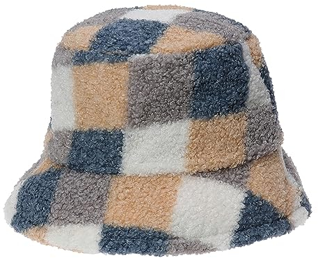 C'est TT Winter Fischerhut Damen Winter Eimerhüte Warm Weich Winterhut Bucket Hat Plüsch Kunstpelz Flauschige Fischerhut Freizeithut Damenmütze Anglerhut Warme Damenhut Damenmütze Plüsch Bucket Hat