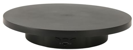 Espositore rotante motorizzato a 360 gradi piatto girevole elettrico per vetrina del prodotto | Velocità regolabile e telecomando | Capacità 10 kg