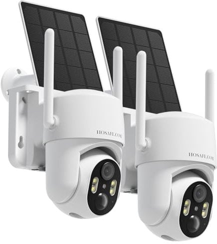 Telecamera WiFi, PTZ 360° Remota Videocamera Sorveglianza Esterno, 2K 3MP Sorveglianza e Sicurezza Telecamera Wi-Fi Esterno, con Spotlight Color Visione Notturna, Sensore PIR, Audio Bidirezionale