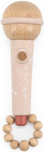 Label Label Houten Microfoon Roze
