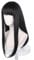 Meguru Anime Mitaka Asa Black Long Straight Wig Cosplay Chainsaw Man Women's Costume Heat Resistant Fiber Synthetic Hair with Cap Wig for Party Halloween