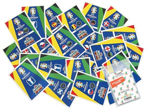 Bundle mit Match Attax UEFA Euro 2024 Germany - 50 Verschiedene, zufällige Karten + Exklusive Collect-it Hüllen