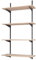BOOMET · Wandregal Bausatz mit Boden · Höhe: 50 cm · 2 Ebenen in 80 x 30 cm (B x T) · Farbe: Anthrazit · 42 Varianten · Stahl Regalträger · einfache Montage · bis zu 55kg Traglast