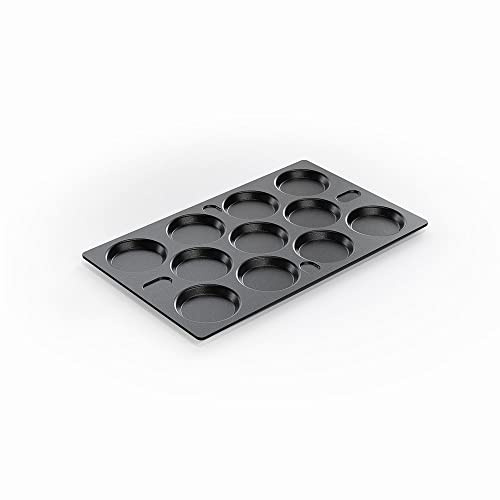 AMT Gastroguss GN 1/1 Muldenplatte mit 11 Vertiefungen, 53 x 32,5 cm, Aluminiumguss, Lotan® Antihaft-Veredelung, AMZN-5333MP