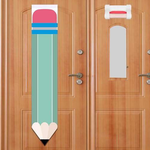 HINGTAI Pencil Shape Blackout Door Window Cover - Classroom Curtains for Office, Porch and Room Shade