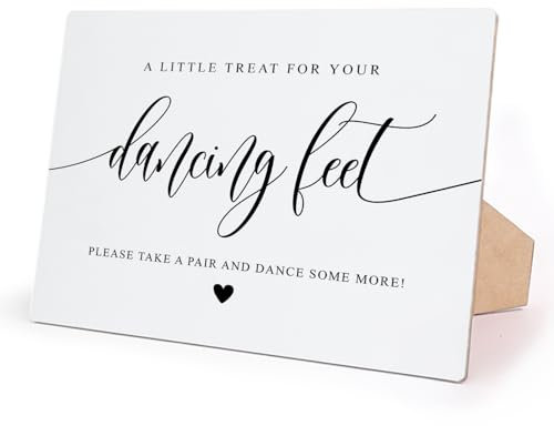 Flip Flop Sign, Wedding Party Signs, 10 x 8 Inch, Wedding Decor, Wedding Supplies, Bridal Shower Favors, for Wedding Reception, Bridal Shower, Engagement, Elegant Gold Style,12