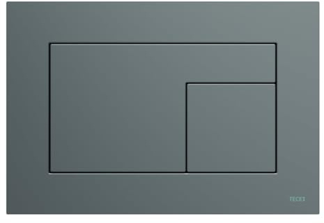 TECE WC-Betätigungsplatte TECEvelvet, für Zweimengentechnik, 220x150x5mm, 9240731, Farbe: anthrazit