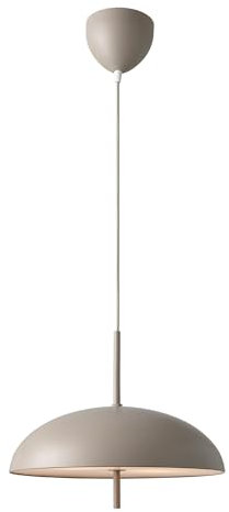 DFTP Versale Pendelleuchte – Braun, E27 Fassung, 2x40 W, 35 cm, Metall & Polycarbonat, 300 cm Textilkabel, Skandinavisches Design, Diffuses Licht