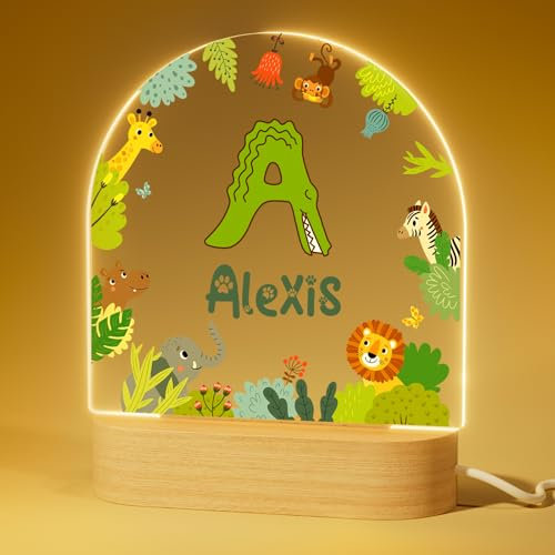 Bemaystar Personalisierte Geschenke Baby Kinder: Personalisierte Lampe, Nachtlicht Baby, Geschenke zur Geburt Junge Mädchen