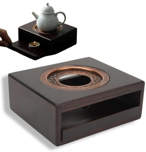 Teapot Warmer, Tea Pot Warmer Base Candle Heater for Heating Tea, Coffee and Milk, Universal Teapot Heater for Glass Teapot and Other Heatproof Dish Warming Use