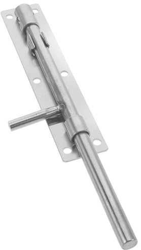 DOITOOL Thickened Stainless Steel Slide Bolt Latch Indoor Door Lock Security Bolt for Gates Sheds Barn Doors Fence Floor Mounted 10X1.4X0.6In