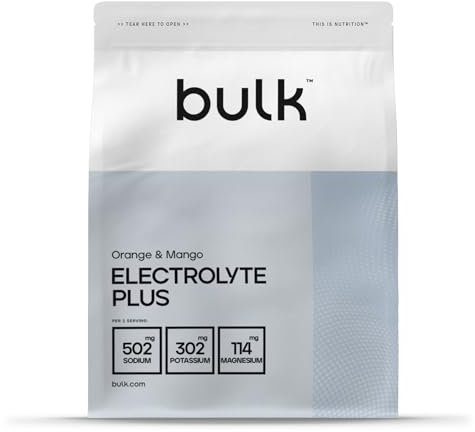 Bulk Elektrolyt Plus, Orangen-Mango-Geschmack, 210 g, 30 Portionen, Füllt Elektrolyte auf, Steigert die Hydration, Unterstützt Muskelfunktion & Leistung, Vegan