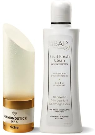DiamondStick – Peeling Visage par Microdermabrasion poussière de Diamant | Réduit Rides, Tâches Pigmentaires, Cernes, Points Noirs, Poils Incarnés & Pores | Soin Anti-Âge | exfolie cicatrices d'acné