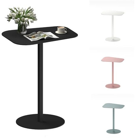 FLEXISPOT Beistelltisch für Sofa, Schlafzimmer, Wohnzimmer, Büro, Beistelltisch, Nachttisch, Couchtisch für kleine Räume, Stahl, 50x38x65cm, Schwarz