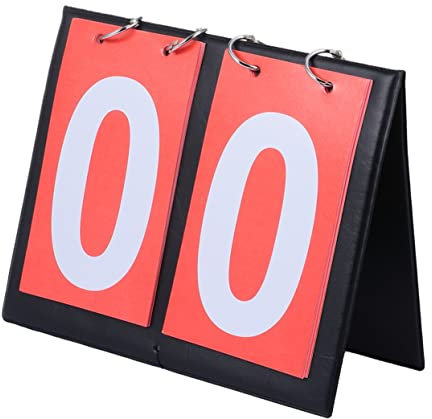 KICHOUSE Tableau D'affichage De Basket-Ball à 2 Chiffres Indicateur De Score Portable Matériau Solide Facile à Utiliser Tableau De Score pour Compétitions Basket-Ball Chiffres Et Lisibles