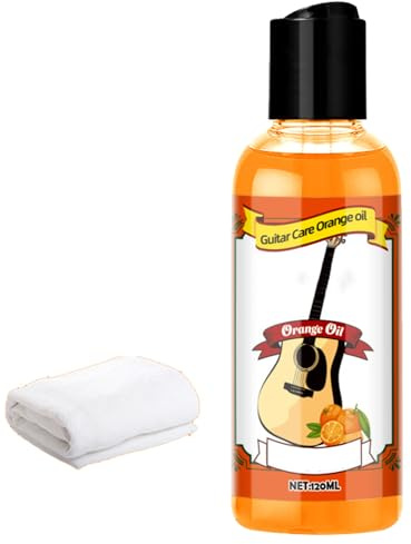 Mnozreo Pflegeöl für Gitarrensaiten,Gitarren-Griffbrett-Öl- und Politur-Set,Gitarren-Griffbrettpflege-Reiniger,Gitarrenreinigungszubehör,120ML,1PC