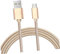 DIYEAH 3M Câble de Charge Micro USB Tressé Nylon de Câble Extra Long et Enchevêtrement pour Appareils Or pour Chargeur Rapide et Station de Charge
