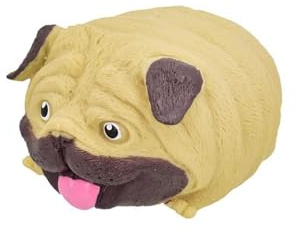 PNJB Squeezy Pug Dog, Stress Relief Toy, Playful Design, Soft Squishy Pug, Sensory Toy, Fun Desk Toy, Compact and Lightweight, Party Favour & Gift for Children (1PCS)