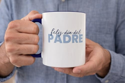 C&P Taza Día del Padre “Feliz Día del Padre” – Taza Papá con Definición Especial – Regalo Original para Papá – Taza de Cerámica con Mensaje Emotivo – Regalo para Padre - 350 ML