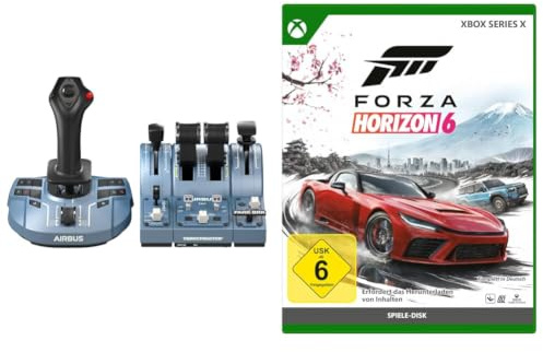 Thrustmaster TCA Captain Pack X Airbus Edition Ergonomisches Replikat Airbus-Sidestick u. Schubhebel-Quadranten Offiziell Lizenziert Xbox Series X|S u. PC + Forza Horizon 6 Xbox Series X (Disc)