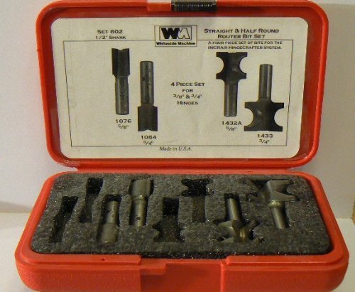 Whiteside Router Bits 602 Large Hinge Crafter Set